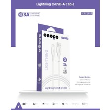 Onopo İphone Apple Uyumlu Lightning Usb Hızlı Şarj Ve Data Kablosu 3.0a / 1mt - D8