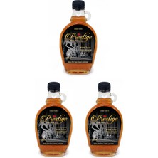 Prestige Akçaağaç Maple Şurubu 3 x 250 ml (330 Gr) - En Yüksek Kalite - Amber Grade A Maple Syrup