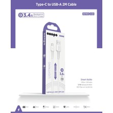 Onopo İphone Uyumlu Şarj Kablosu Lightning To Usb Kablo 3.4a Uyumlu Hızlı Şarj Ve Data Kablosu 2m - Q5