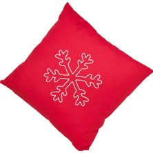 Angel's Collection Kar Tanesi Punch Işlemeli Kırlent Kılıfı Tekli