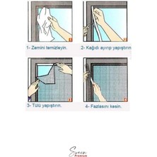 Svein Ayarlanabilir Pratik Pencere Cam Kapı Sineklik Cırt Bantlı Hazır Yapışkanlı 0,75 Cmx1,25 cm - 4 mt