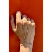 Sunshine 925 Ayar Rose Kaplama Mavi Taşlı Gümüş Şahmeran