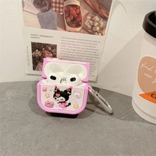 34center Airpds 3. Nesil Uyumlu Sevimli Lotus Karekterli Kulaklık Kılıfı