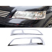 ZNZ Oto Aksesuar Vw T5 Multivan Krom Far Çerçeve 2 Prç P.çelik 2003-2010 Arası