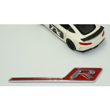 Dk Benz Amg R Gt R Eklenti Kırmızı Krom Abs 3m 3D Bagaj Logo Amblem