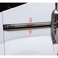ZNZ Oto Aksesuar Peugeot Bipper Krom Sürgü Çıtası 4prç P.çelik 2008 Sonrası