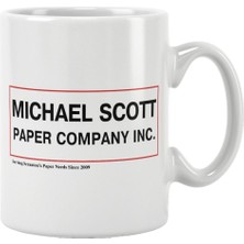 Qoeuyl Boutique Michael Scott Paper Company The Office Baskılı Kupa Bardak