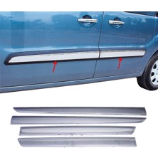 ZNZ Oto Aksesuar Peugeot Partner Tepee Krom Yan Kapı Çıta 4 Kapı P.çelik 2008-2018