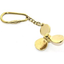 Hediye Fikri Pirinç Pervane Tasarımlı Anahtarlık