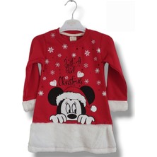 Asil Öztürk Baby & Kids Osso Yılbaşı Noel Kışlık Elbise Mickey Minnie Mouse Kostüm Kırmızı