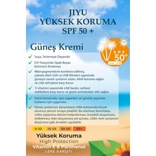 Jiyu Güneş Kremi Yüksek Koruma SPF50+ Günlük Yüksek UVA/UVB Korumalı Yüz Güneş Kremi Yetişkin ve Çocuklar için 100 ml.