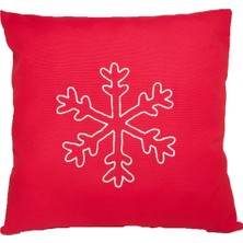 Angel's Collection Kar Tanesi Punch Işlemeli Kırlent Kılıfı  4 Adet