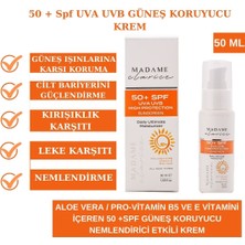 Madame Clarice Güneş Kremi Yüksek Koruma SPF50 +Aloe Vera +Vitamin E + Pro B5 Vitamin