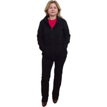 Boutique Venüs Siyah Kapüşonlu Unisex Sweat Hırka