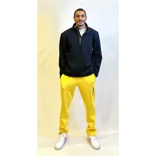 Superlife Erkek Içi Polarlı 3 Iplik Kalın Brooklyn Baskılı Eşofman Altı SPR24EA70