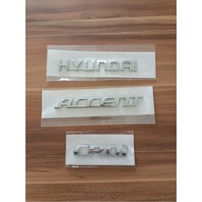 Çakır Grup "hyundai Accent Crdi" Bagaj Yazısı 3'lü Takım