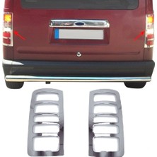 ZNZ Oto Aksesuar Ford Connect Krom Stop Çerçevesi 2 Prç P.çelik 2002-2009 Arası