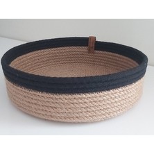 Home Decors By Özlem Hasır Sepet Düzenleyici Organizer Dekorasyon Hediyelik Mutfak Sofra Banyo - 25X6 cm