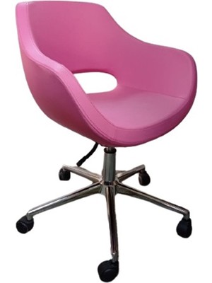Kamusal Market Ofis Büro Koltuğu Çalışma Sandalyesi Döküm Süngerli Krom Ayaklı