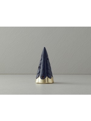 English Home Yılbaşı Christmas Tree Stoneware Ledli Biblo Siyah