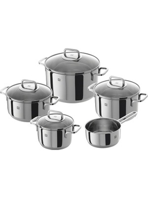 Zwilling Quadro Tencere Seti 18/10 Paslanmaz Çelik  5-Parça