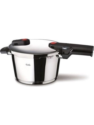 Fissler Redpoint Paslanmaz Çelik Düdüklü Tencere 6.0 Lt Tekli Kullanım İçin Güvenli
