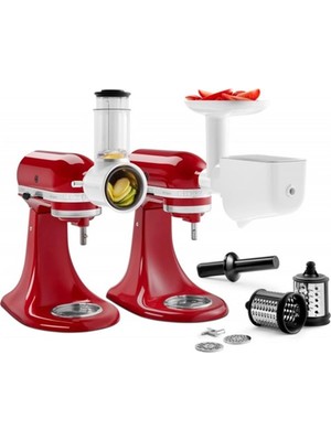 Kitchenaid Meyve Sebze Doğrama Aksesuarı Seti 3 Parça Metal Malzeme ile Mutfakta Yaratıcılığınızı Artırın -5KSM2FPPC