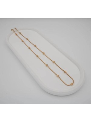 CK Accessories Çelik Gold Top Zincir Dorika Kolye