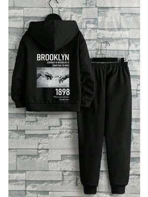 Only Trendwear  Çocuk 1898 Brooklyn Baskılı Eşofman Takımı