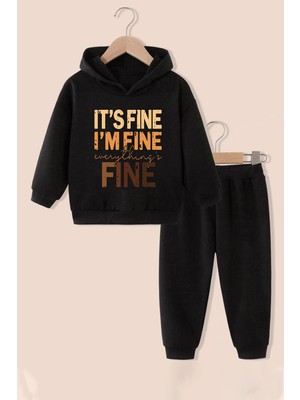 Only Trendwear  Çocuk Fine Baskılı Eşofman Takımı