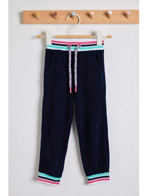 Katia & Bony Unicorn Kız Çocuk Havlu Pantolon Lacivert