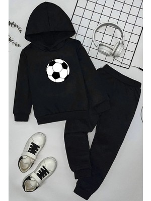 Trendypassion Only Trendwear Erkek Çocuk Pamuklu Eşofman Takımı Siyah Yumuşak ve Mevsimlik Kullanıma Uygun