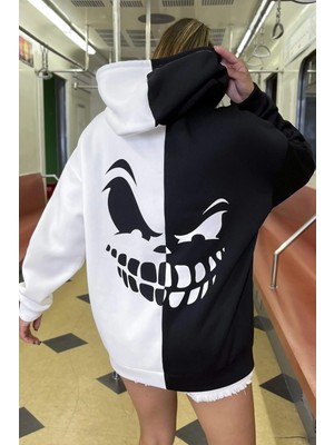 Only Trendwear Tasarım Baskılı Oversize Sweatshirt