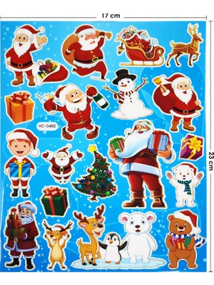 BP Tattoo Christmas Kendinden Yapışkanlı Yılbaşı Dekor Stickerları