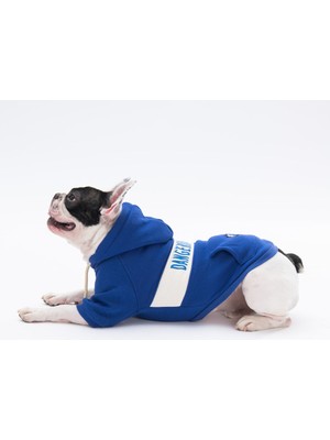 Pawstar Mavi Cute Köpek Hoodie Köpek Sweat Köpek Kıyafeti Kedi Kıyafeti - L