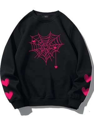 Brz Collection  Oversize Love Spider Sweatshirt