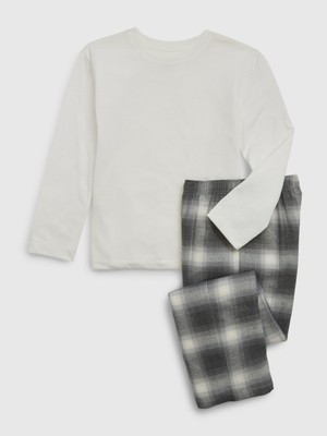 Gap Erkek Çocuk Geri Dönüştürülmüş Flannel Pijama Takımı