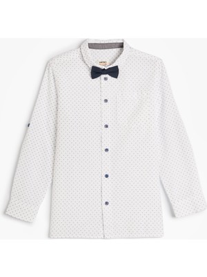 Koton Papyonlu Gömlek Uzun Kollu Klasik Yaka