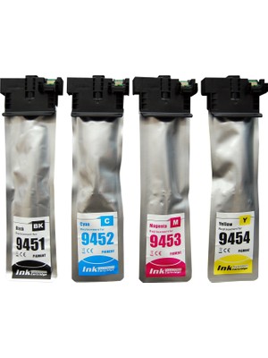 Fe Epson T9451XL - T9452XL - T9453XL T9454XL Kartuş Takım - Workforce Pro WF-C5210DW - C5290DW - C5710DWF -C5790DWF - C5215DW Photoink Muadil Kartuş
