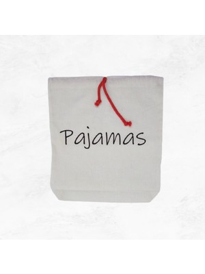 Moy Bag Baskılı Pamuk Kese Pijama Kirli Iç Çamaşırı Çanta Bavul Düzenleyici Seyahat Organizer-2’li Set