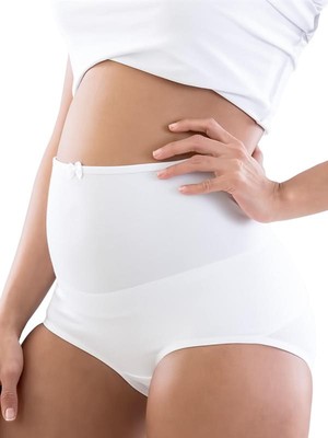 Secret Moda Toparlayıcı Etkili Kadın Hamile Koton Külot Korse 2810 Beyaz