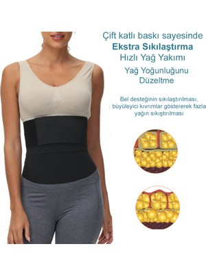 Secret Moda  Termal Sauna Göbek Bel Incelten Sıkılaştıran Terleten  Kemeri