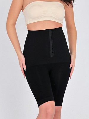 Secret Moda Yüksek Bel Toparlayıcı Kadın Paçalı Ağraflı Korse