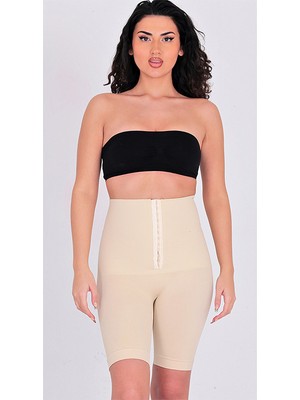 Secret Moda Yüksek Bel Toparlayıcı Kadın Paçalı Ağraflı Korse