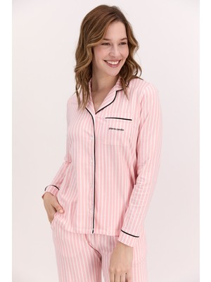 Pierre Cardin 8765 Kadın Önden Düğmeli Pijama