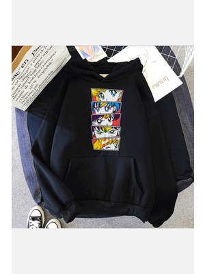 Populus Sailor Moon Kapşonlu Sweatshirt