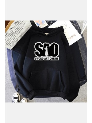 Populus Sword Art Online Kapşonlu Sweatshirt