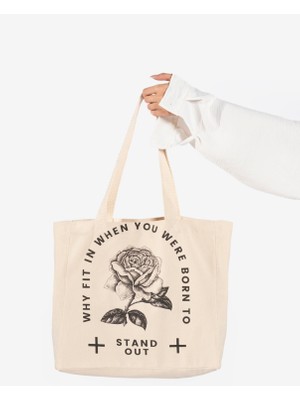 The Lycos "stand Out" Canvas Tote Omuz ve Plaj Çantası