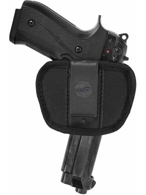 Polis Sepeti Airsoft Tabanca Kılıfı Universal Tüm Tabancalar Için Iç ve Dış Taşıma Sağ-Sol Kumaş Maşalı Siyah