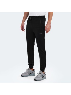 Slazenger OLUFTEN I Erkek Slim Fit Eşofman Altı Siyah